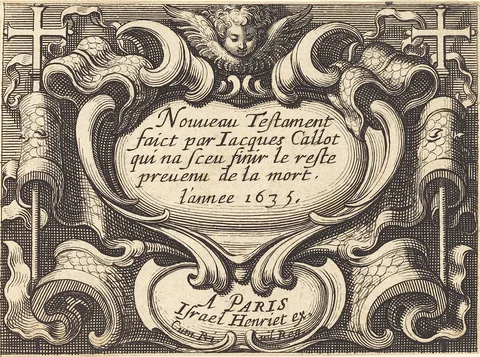 Abraham Bosse, Frontispiece for Callot's "The New Testament"