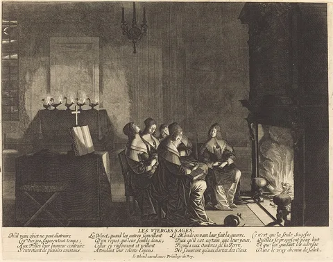 Abraham Bosse, Les Vierges sages, Nul vain objet...