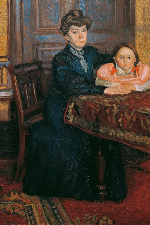 Richard Gerstl, Woman with Child (Mathilde Schönberg with Daughter Gertrud)