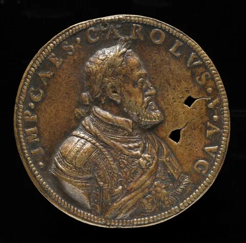 Leone Leoni, Charles V, 1500-1558, King of Spain 1516-1556, Holy Roman Emperor 1519 [obverse]