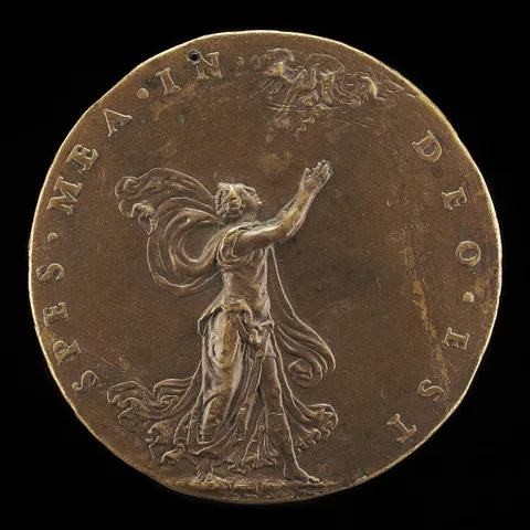 Leone Leoni, Hope with Hands Raised in Prayer [reverse]