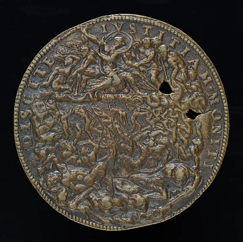 Leone Leoni, Jupiter Thundering against the Giants [reverse]