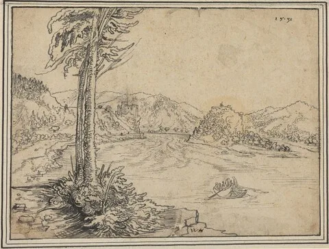 Wolf Huber, The Rapids of the Danube near Grein