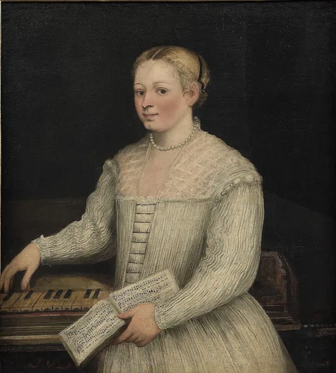 Marietta Robusti, Self-portrait with madrigal