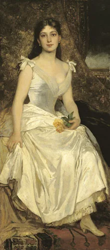 Károly Lotz, Ilona Lotz in White
