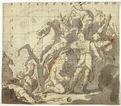 Robert Ker Porter, Fighting Knights Before Castle