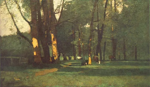 László Paál, Landscape with Cattle
