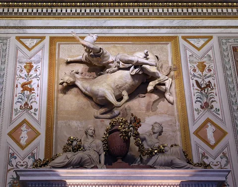 Pietro Bernini, Marcus Curtius Throws Himself into the Chasm
