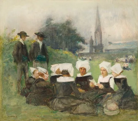Pascal Dagnan-Bouveret, Study for "Breton Women at a Pardon"