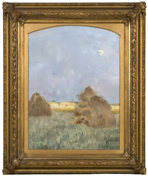 Julia Beck, Hay-Cocks by Moonlight