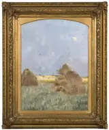 Julia Beck, Hay-Cocks by Moonlight