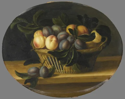 Louise Moillon, Still Life: Peaches and Plums