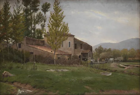 Theodor Philipsen, Isola del Liri, Italy. Overcast Day