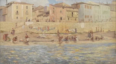 Theodor Philipsen, The River Liri. Italy