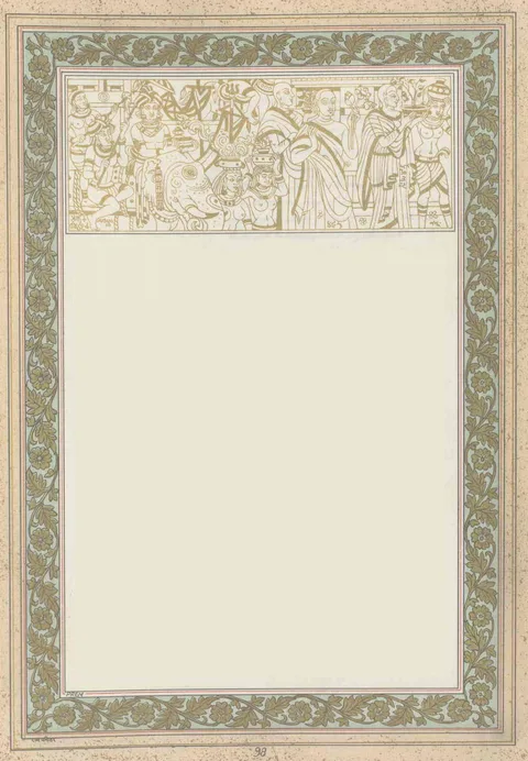 Nandalal Bose, Scene depicting the spread of Buddhism by Emperor Asoka in India and abroad