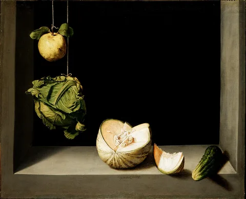 Juan Sánchez Cotán, Quince, Cabbage, Melon, and Cucumber