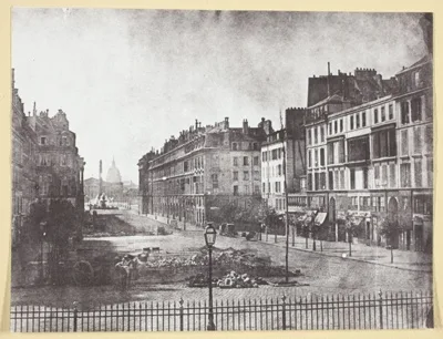 Hippolyte Bayard, Rue Royale et Restes des Barricades de 1848
