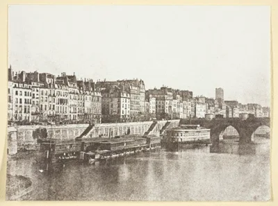 Hippolyte Bayard, Le Pont-Neuf, les quais, les bains "A la Samaritaine" et la Tour St Jacques