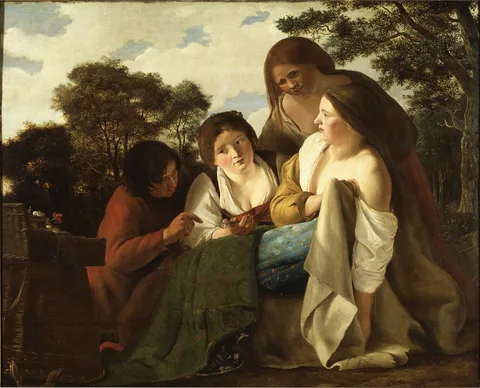 Paulus Bor, The Flower Vendor