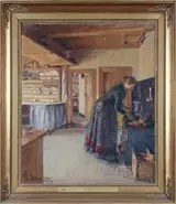 Viggo Johansen, Kitchen, with the artist's Wife