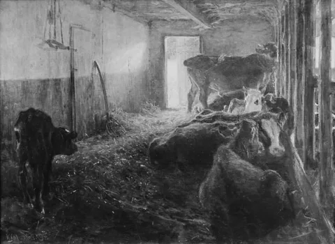 Viggo Johansen, A Cowshed