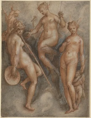 Stradanus, Three Goddesses: Minerva, Juno and Venus