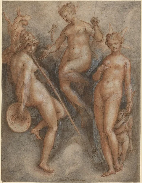 Stradanus, Three Goddesses: Minerva, Juno and Venus