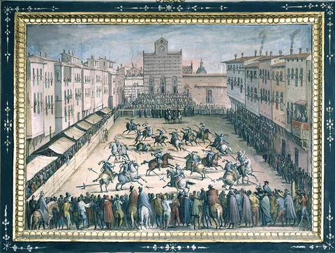 Stradanus, Horse joust in Piazza Santa Croce