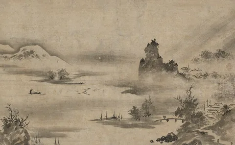 Kanō Motonobu, Eight Views of the Xiao-Xiang Region (Shosho Hakkei)