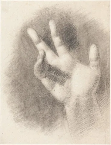 Benjamin Haydon, Study of a Right Hand [recto]