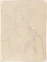 Benjamin Haydon, Study of the Statue of Diana in the Vatican [verso]