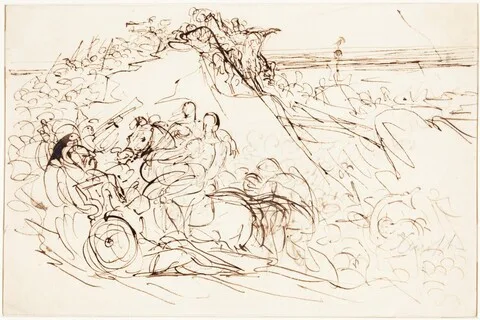 Benjamin Haydon, Xenophon and the Greeks Sighting the Sea [recto]