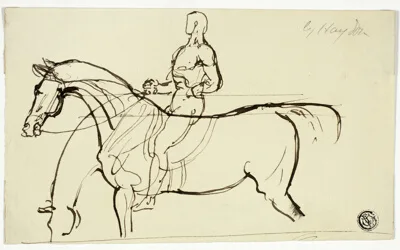 Benjamin Haydon, Sketch of Horse and Rider
