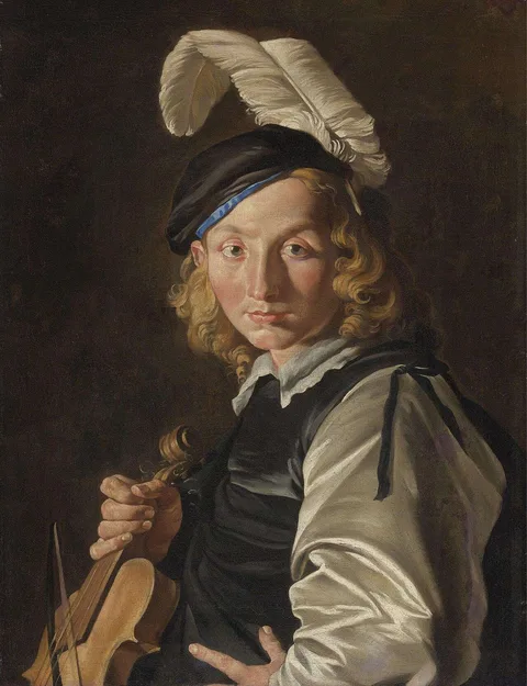 Matthias Stom, Young man with a fiddle
