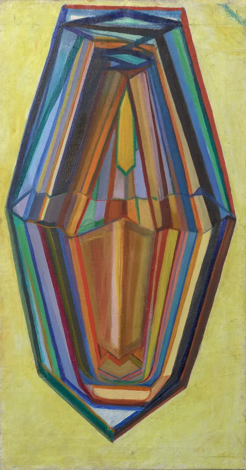 Mikhail Matyushin, Self-Portrait "Crystal"