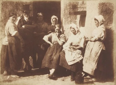 David Octavius Hill, A Newhaven Pilot's Cottage Door