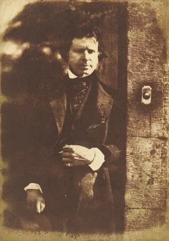 David Octavius Hill, David Octavius Hill at the gate of Rock House, Edinburgh