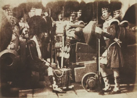 David Octavius Hill, Scots Guards at Edinburgh Castle