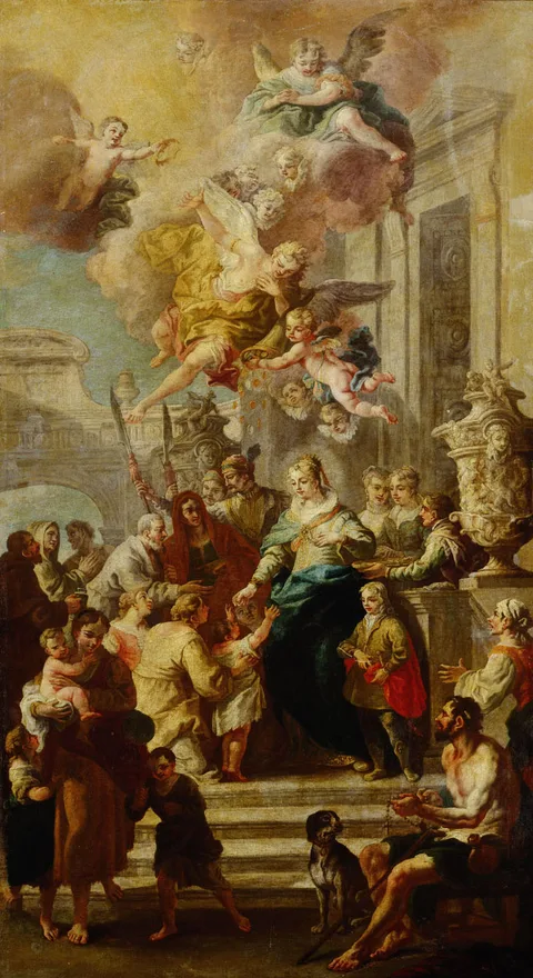 Daniel Gran, Alms donation from St. Elizabeth of Portugal