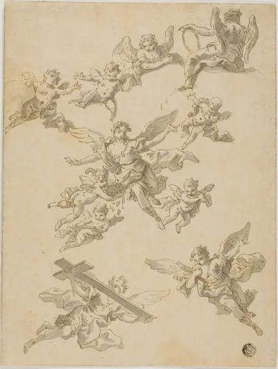 Daniel Gran, Sketches of Angels and Putti