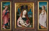 Jan Provoost, Triptych with the Virgin and Child (centre panel), St John the Evangelist (inner left wing) and Mary Magdalen (inner right wing)