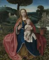 Jan Provoost, The Virgin and Child in a Landscape