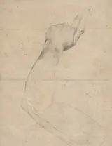Guillaume Guillon-Lethière, Study of an Arm [verso]