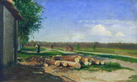 Fyodor Vasilyev, Logs by the road
