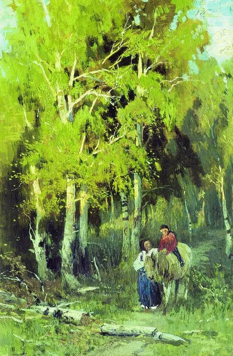 Fyodor Vasilyev, Road through a birchwood