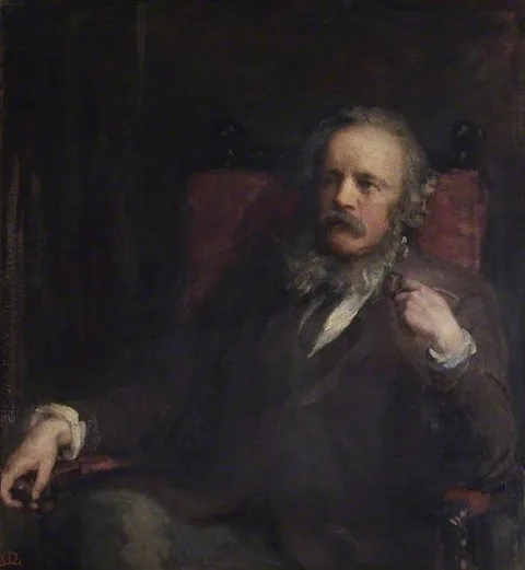 Anna Lea Merritt, Portrait of the Artist's Husband Henry with a Pipe