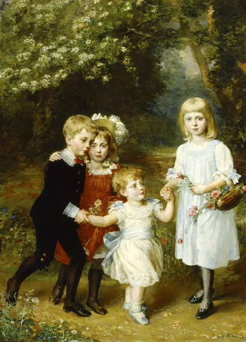 Anna Lea Merritt, The Four Elder Agar-Robartes Children