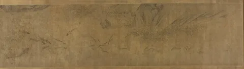 Qian Xuan, Fish Swimming among Reeds