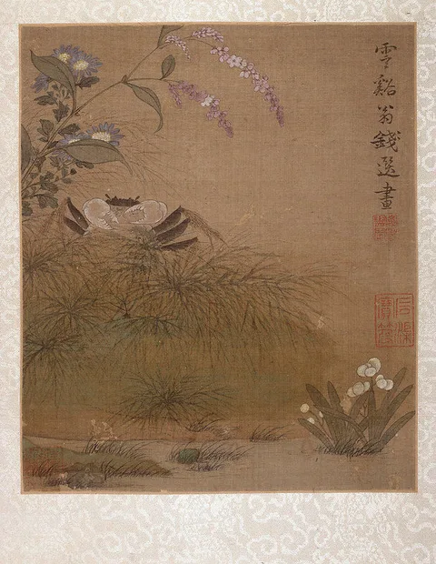 Qian Xuan, Krab i kwiaty