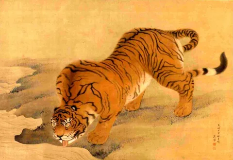 Maruyama Ōkyo, Mizu-nomi no Tora Zu